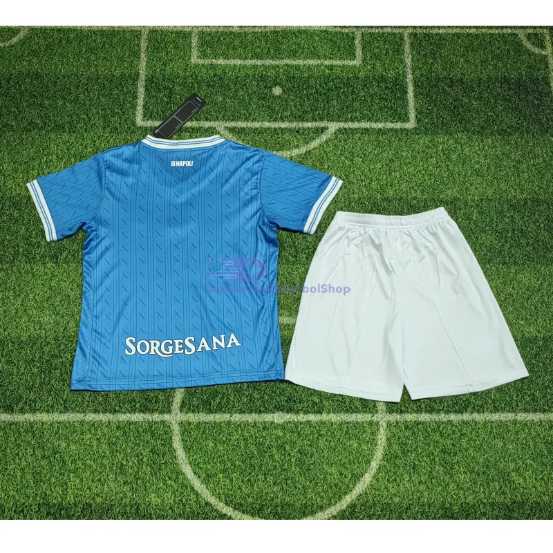 Camiseta Napoli 2025/2026 1ª Equipación Azul Niño Kit