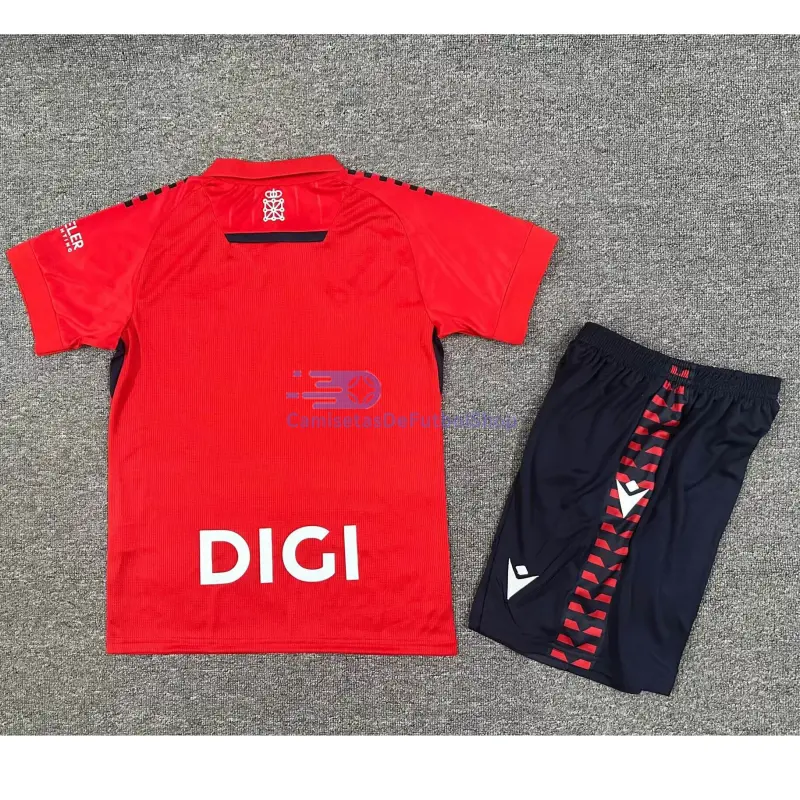 Camiseta Osasuna 2025/2026 1ª Equipación Rojo Niño Kit	