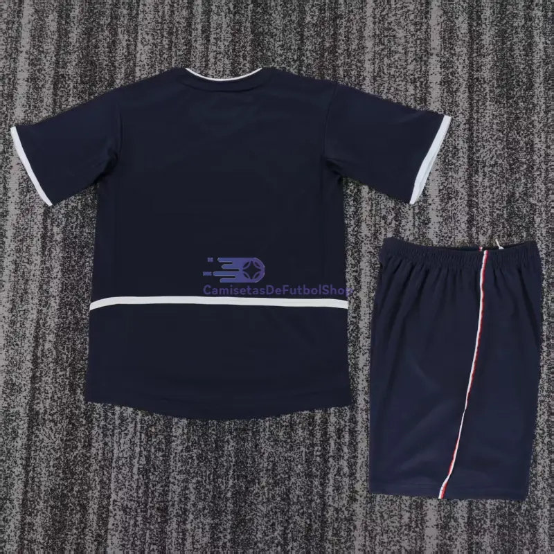 Camiseta PSG 2002/03 1ª Equipación Retro Azul Marino Niño Kit