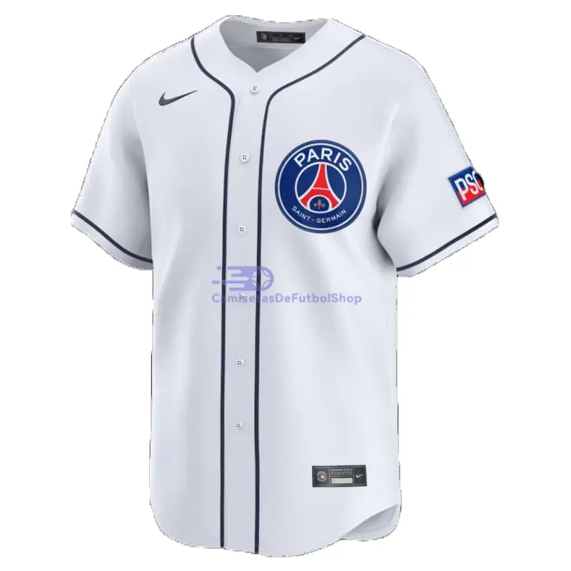 Camiseta PSG 2025/2026 Baseball Shirt Blanco