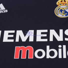 Camiseta Real Madrid 2004/05 2ª Equipación Retro Negro Niño Kit