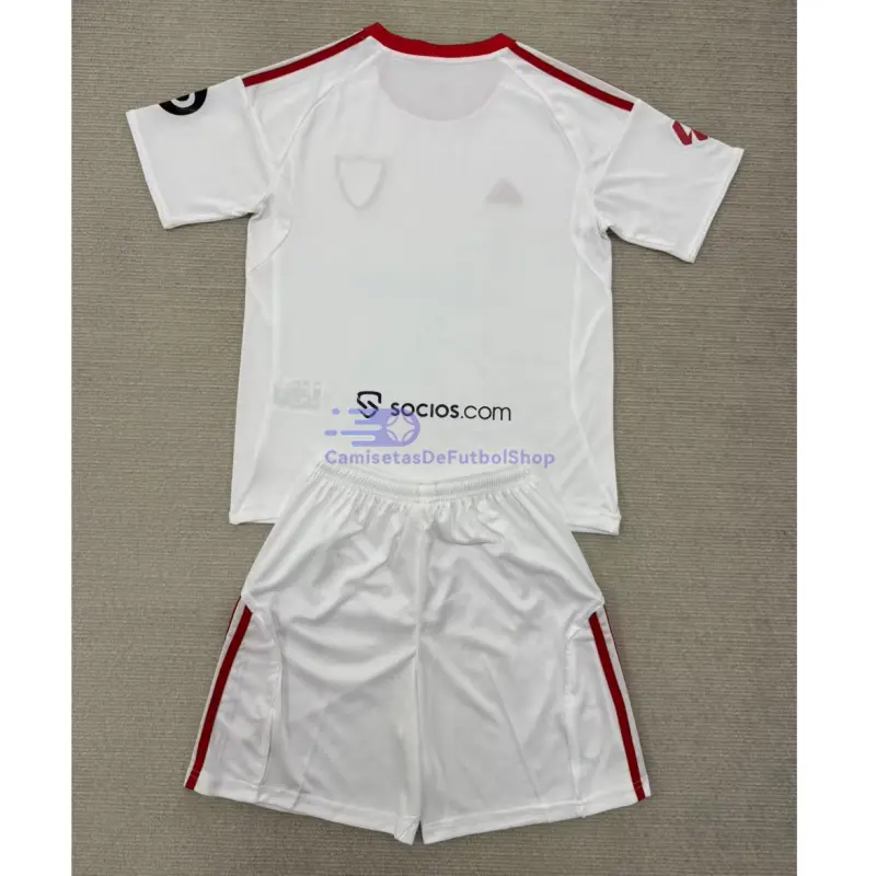 Camiseta Sevilla FC 2025/2026 1ª Equipación Blanco con Parche La Liga
