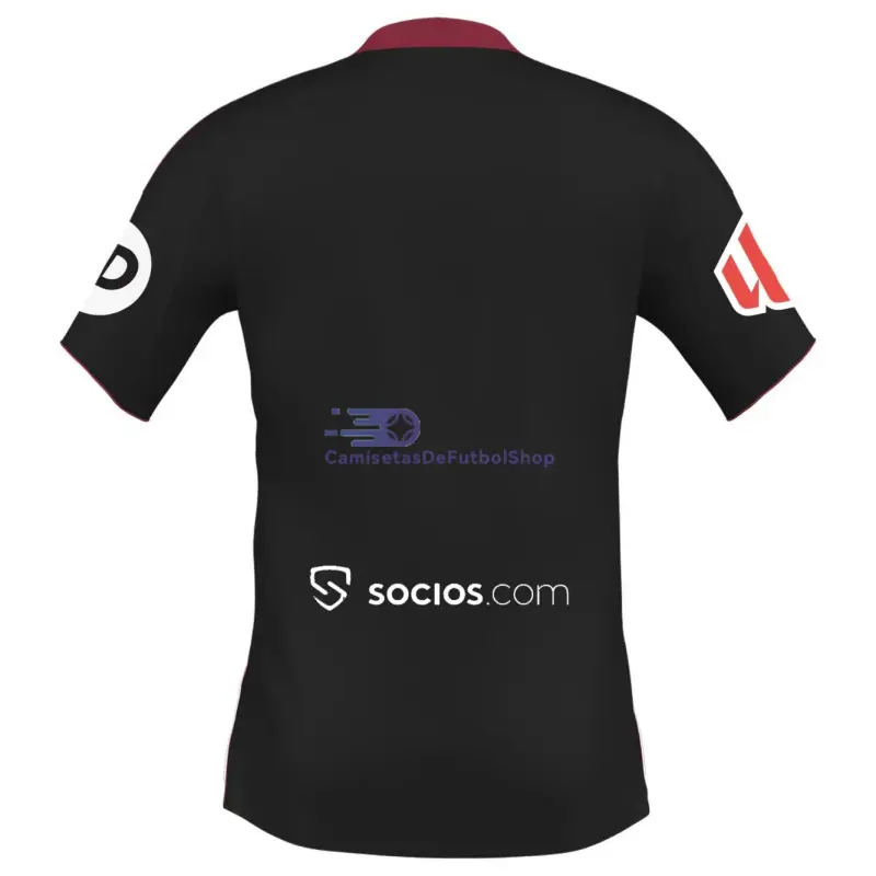 Camiseta Sevilla FC 2025/2026 3ª Equipación Negro con Parche La Liga