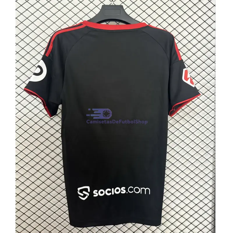 Camiseta Sevilla FC 2025/2026 3ª Equipación Negro con Parche La Liga