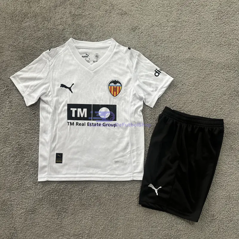 Camiseta Valencia 2025/2026 1ª Equipación Blanco Niño Kit