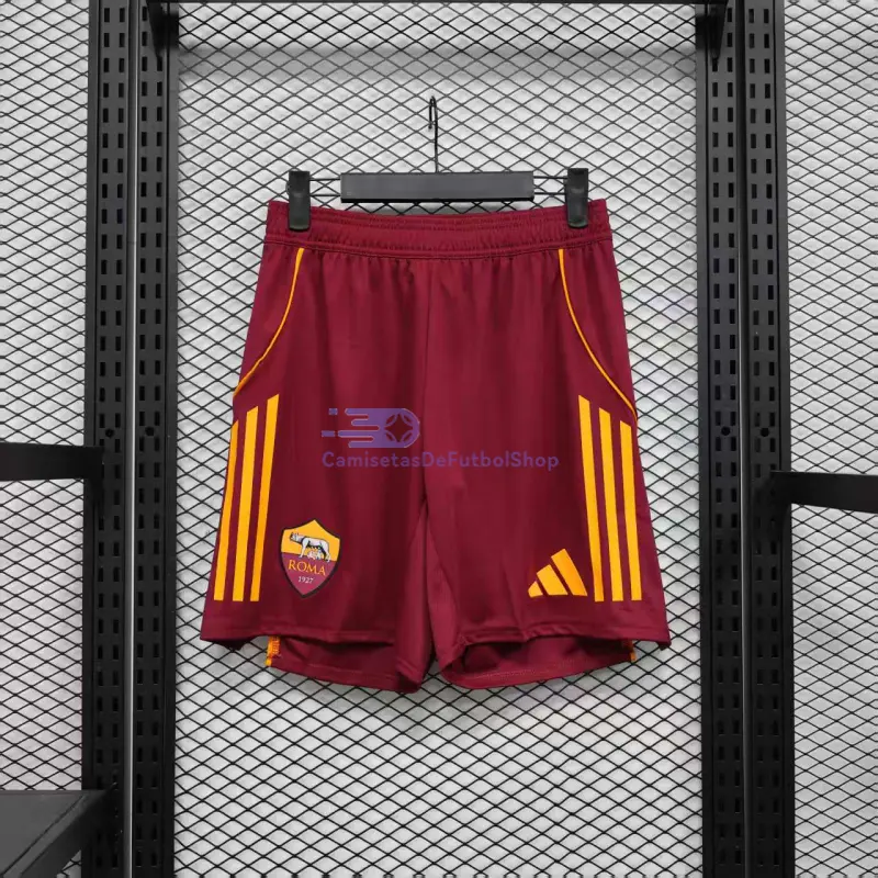 Pantalón Corto AS Roma 2025/2026 1ª Equipación Rojo (EDICIÓN JUGADOR)