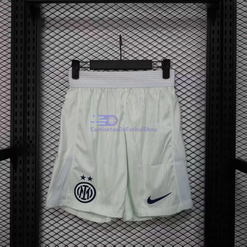 Pantalón Corto Inter de Milan 2025/2026 2ª Equipación Blanco (EDICIÓN JUGADOR)