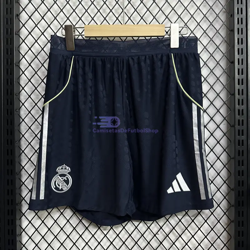 Pantalón Corto Real Madrid 2025/2026 2ª Equipación Azul Marino (EDICIÓN JUGADOR)