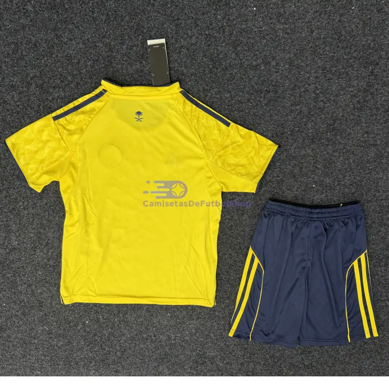 Camiseta Al Nassr 2025/2026 1ª Equipación Amarillo Niño Kit