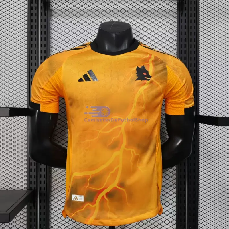 Camiseta AS Roma 2025/2026 2ª Equipación Naranja (EDICIÓN JUGADOR)