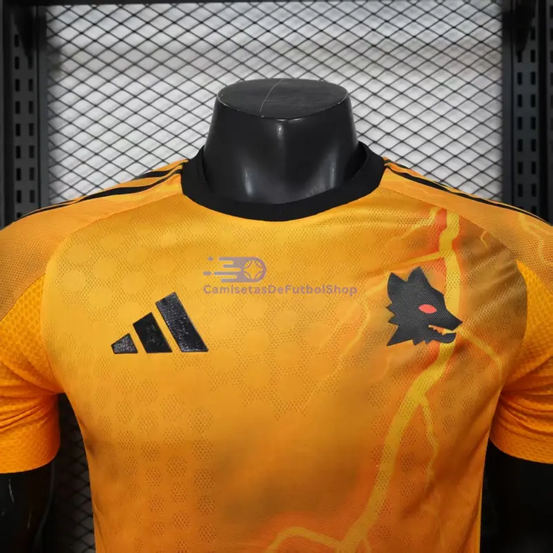 Camiseta AS Roma 2025/2026 2ª Equipación Naranja (EDICIÓN JUGADOR)