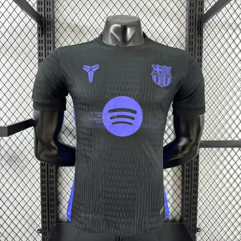 Camiseta Barcelona x Kobe Bryant Pre-Match 2025/2026 Negro/Morado (EDICIÓN JUGADOR)