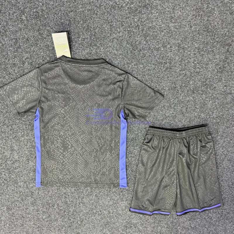 Camiseta Barcelona x Kobe Bryant Pre-Match 2025/2026 Negro/Morado Niño Kit