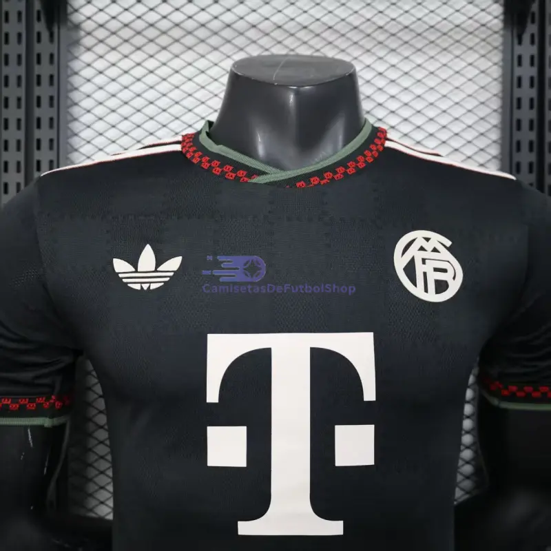 Camiseta Bayern Múnich 2025/2026 3ª Equipación Negro (EDICIÓN JUGADOR)