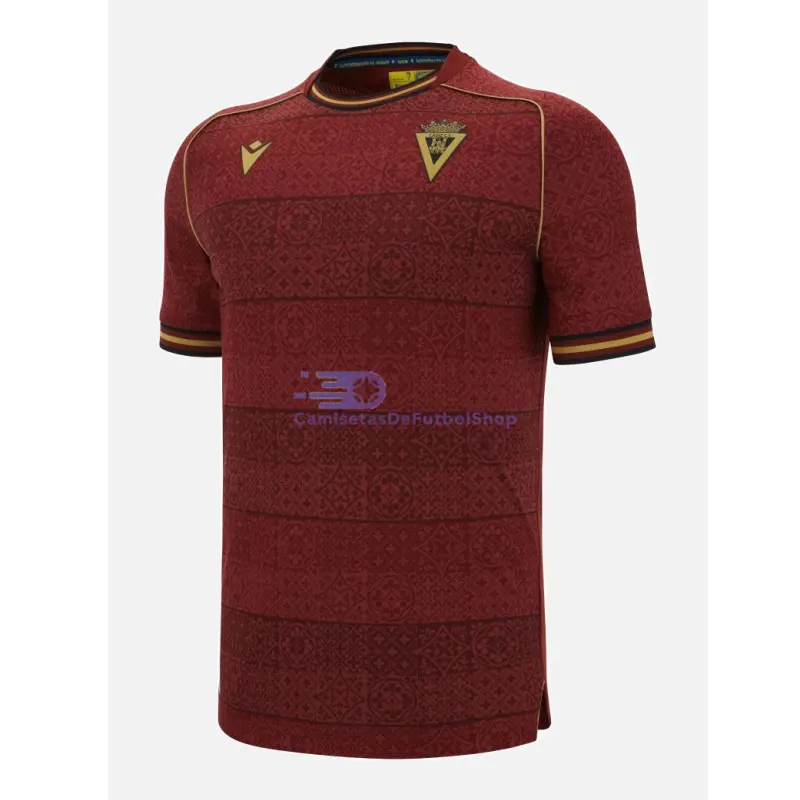 Camiseta Cadiz 2025/2026 2ª Equipación Rojo Oscuro