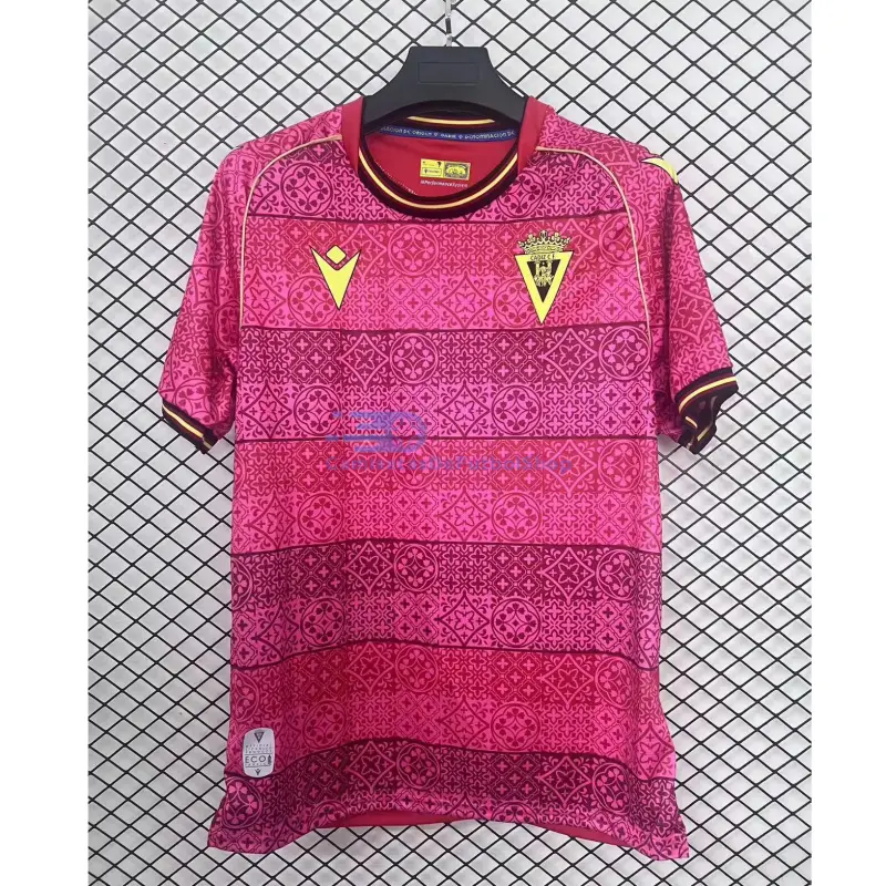 Camiseta Cadiz 2025/2026 2ª Equipación Rojo Oscuro