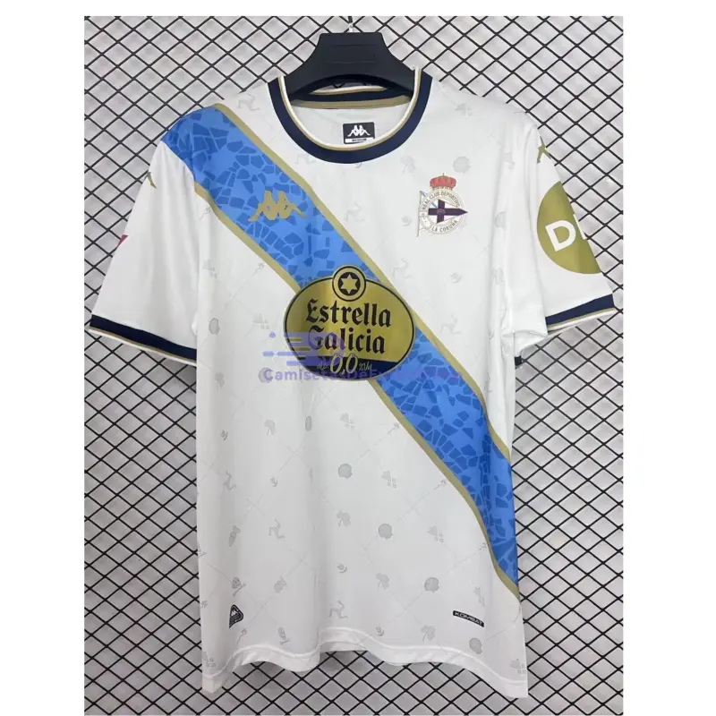 Camiseta Deportivo de La Coruña 2025/2026 3ª Equipación Blanco con Parche La Liga