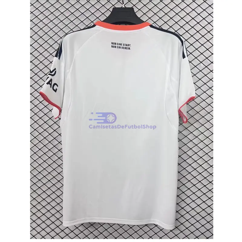 Camiseta Eintracht Fráncfort 2025/2026 2ª Equipación Blanco