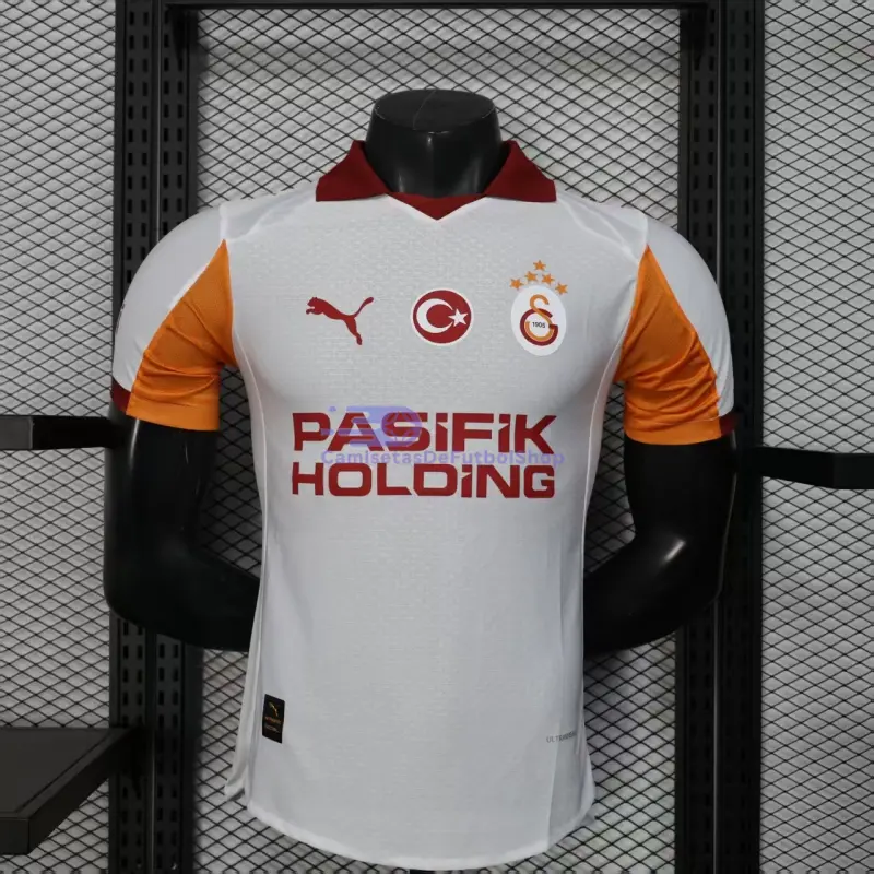 Camiseta Galatasaray 2025/2026 2ª Equipación Blanco/Naranja (EDICIÓN JUGADOR)