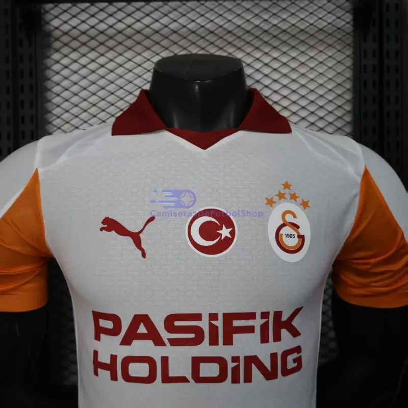 Camiseta Galatasaray 2025/2026 2ª Equipación Blanco/Naranja (EDICIÓN JUGADOR)