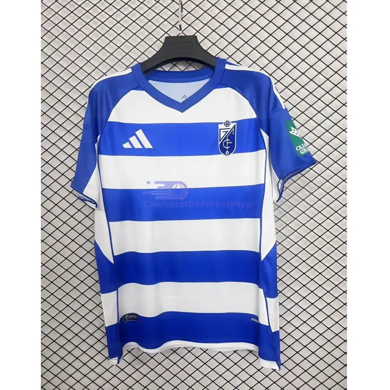 Camiseta Granada 2025/2026 2ª Equipación Azul/Blanco con Parche La Liga