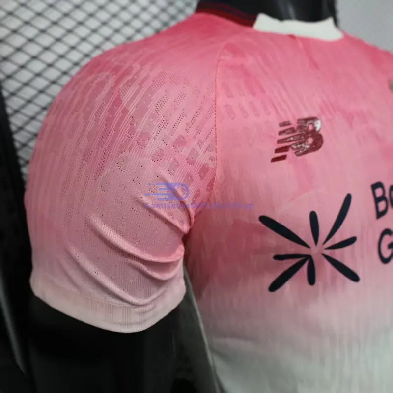 Camiseta Leverkusen 2025/2026 2ª Equipación Rosa/Blanco (EDICIÓN JUGADOR)