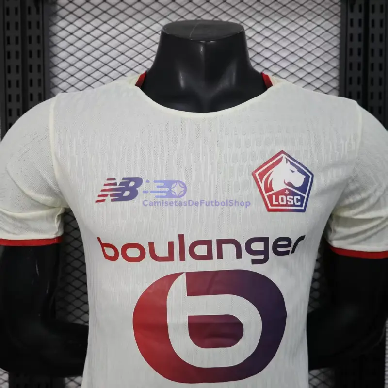 Camiseta Lille OSC 2025/2026 2ª Equipación Blanco (EDICIÓN JUGADOR)