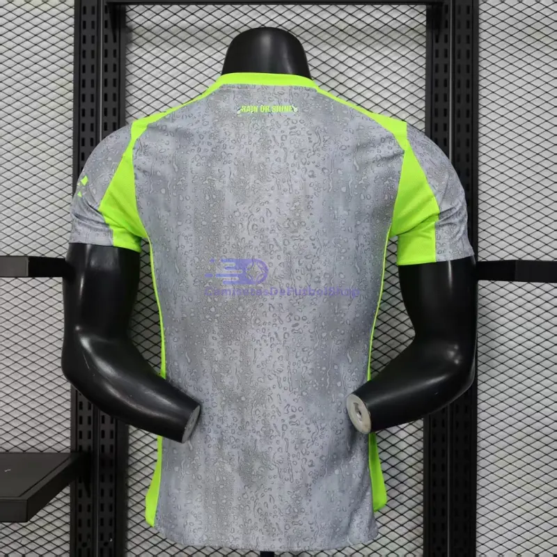Camiseta Manchester City 2025/2026 3ª Equipación Gris/Verde Neón (EDICIÓN JUGADOR)