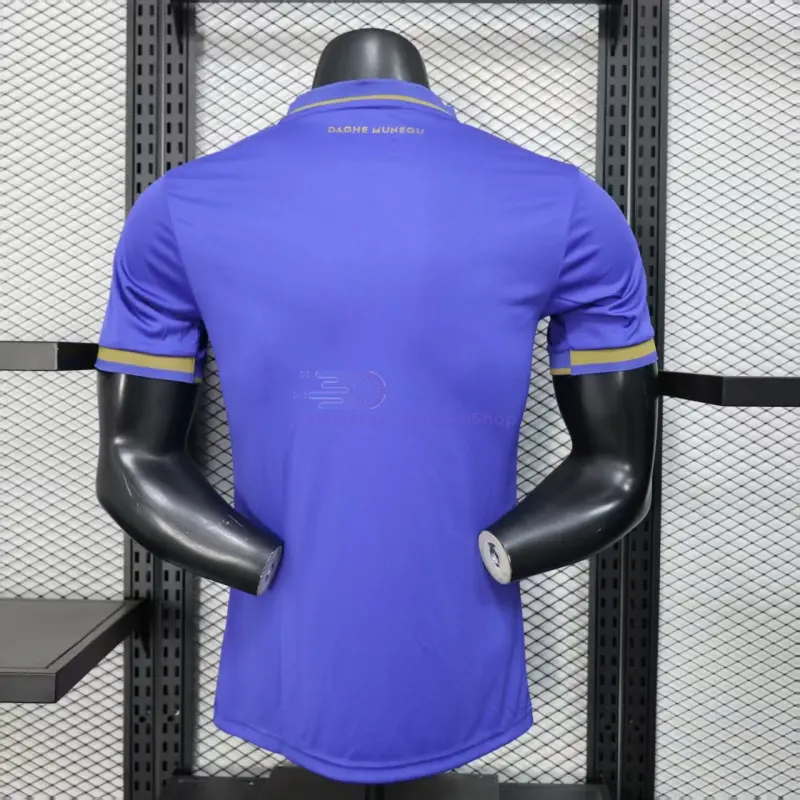 Camiseta Monaco 2025/2026 2ª Equipación Azul/Dorado (EDICIÓN JUGADOR)