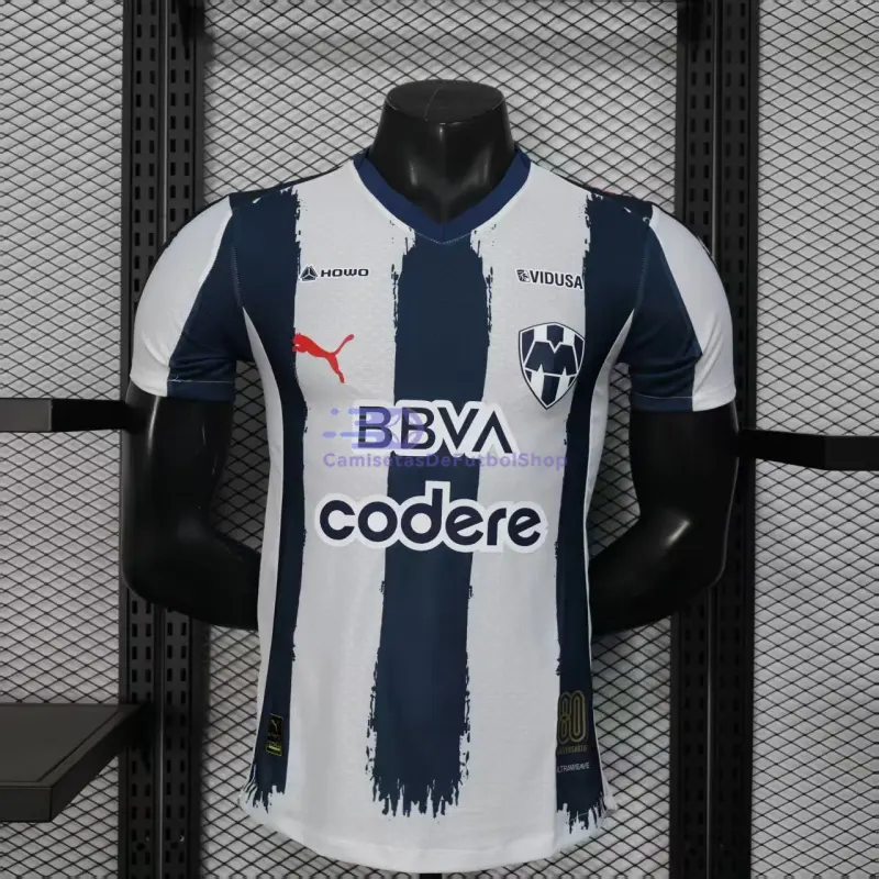 Camiseta Monterrey 2025/2026 1ª Equipación Azul Marino/Blanco (EDICIÓN JUGADOR)