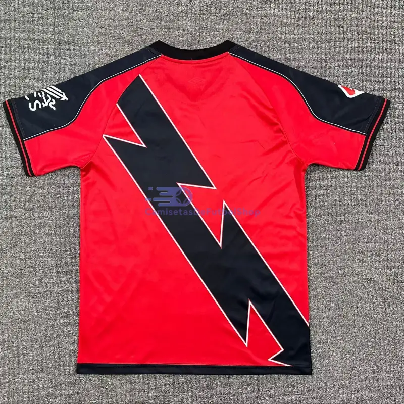 Camiseta Rayo Vallecano 2025/2026 2ª Equipación Rojo/Negro con Parche La Liga