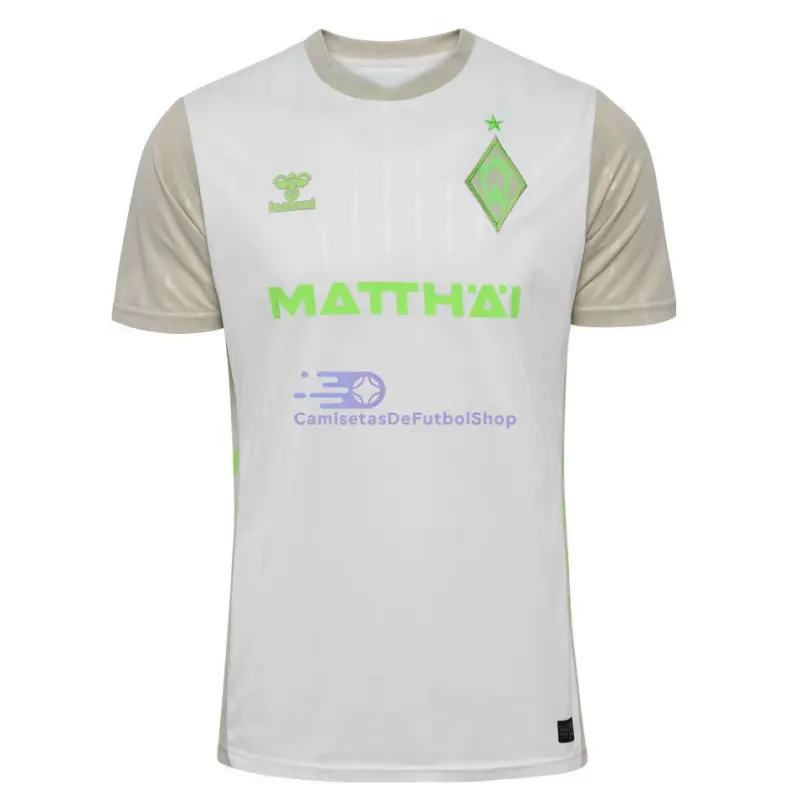 Camiseta Werder Bremen 2025/2026 2ª Equipación Blanco/Gris