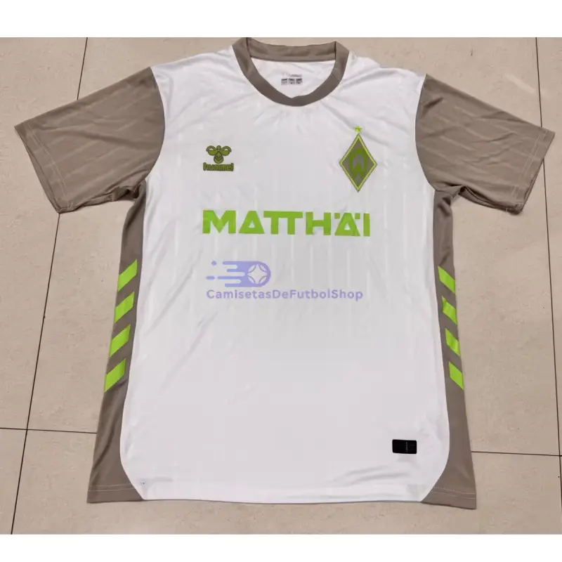 Camiseta Werder Bremen 2025/2026 2ª Equipación Blanco/Gris