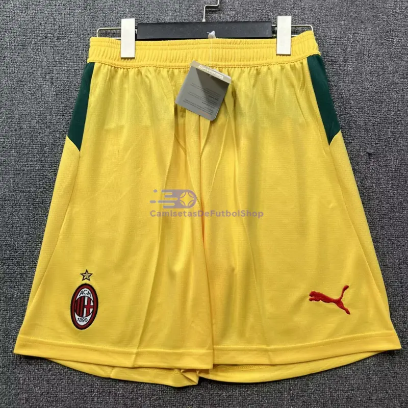 Pantalón Corto AC Milan 2025/2026 3ª Equipación Amarillo