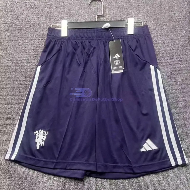 Pantalón Corto Manchester United 2025/2026 2ª Equipación Azul Marino