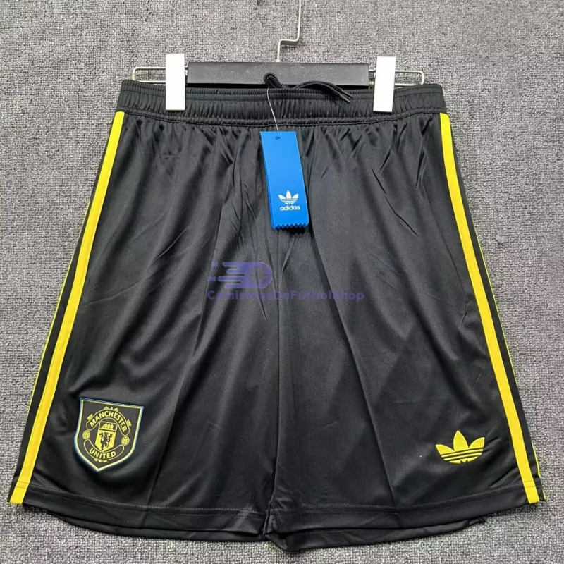 Pantalón Corto Manchester United 2025/2026 3ª Equipación Negro