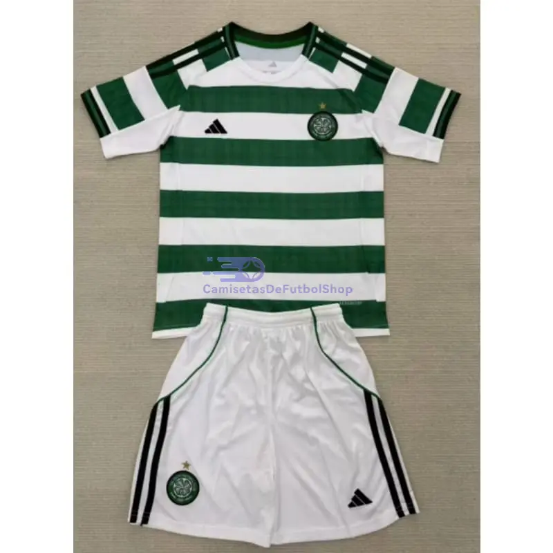 Camiseta Celtic 2025/2026 1ª Equipación Verde/Blanco Niño Kit