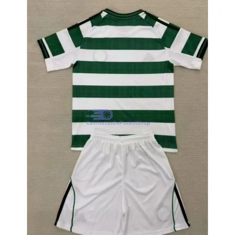 Camiseta Celtic 2025/2026 1ª Equipación Verde/Blanco Niño Kit