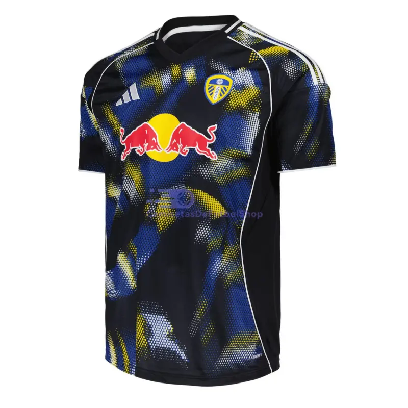 Camiseta Leeds United 2025/2026 3ª Equipación Negro/Azul/Amarillo