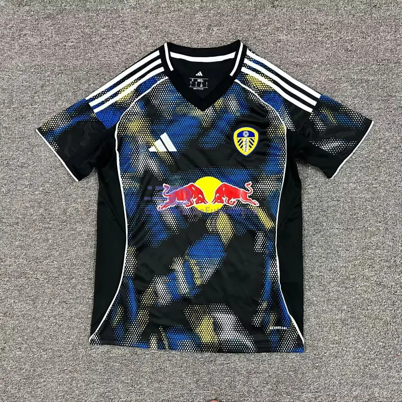 Camiseta Leeds United 2025/2026 3ª Equipación Negro/Azul/Amarillo