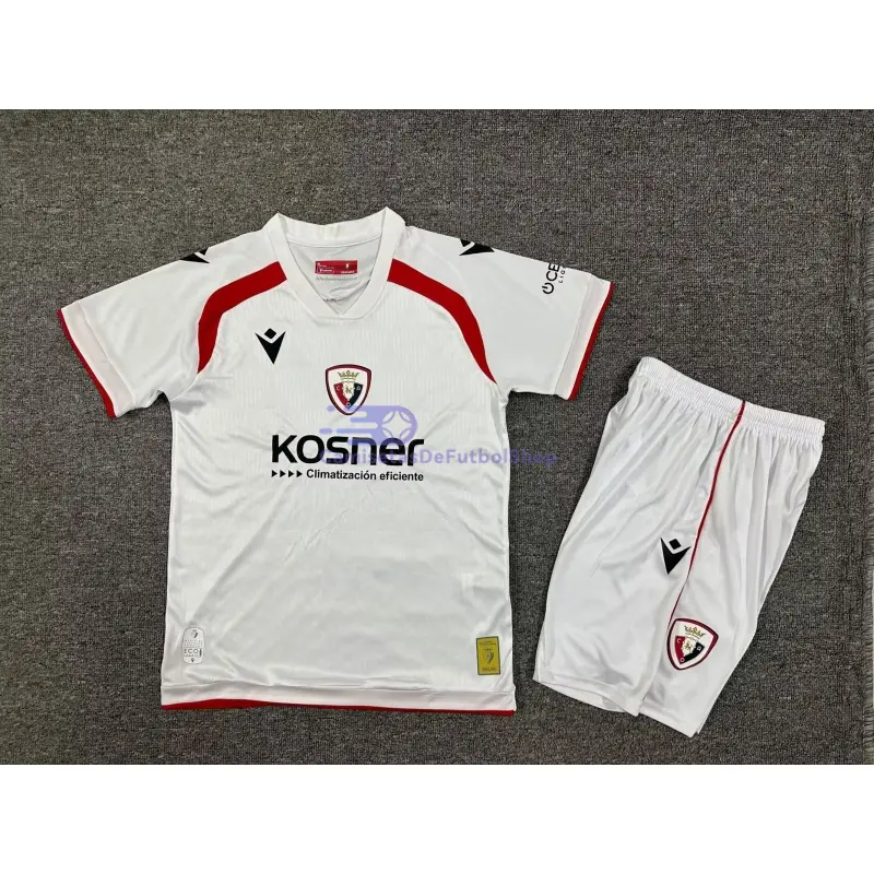 Camiseta Osasuna 2025/2026 3ª Equipación Blanco Niño Kit