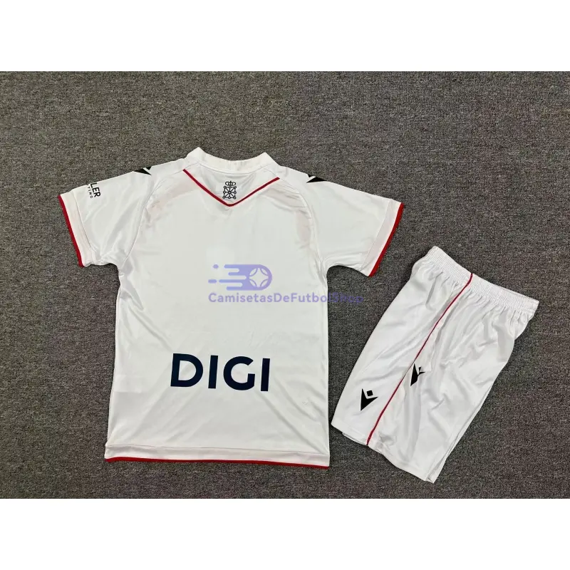 Camiseta Osasuna 2025/2026 3ª Equipación Blanco Niño Kit