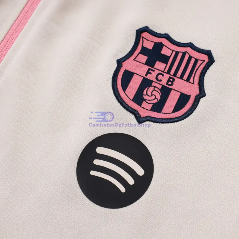 Chandal Barcelona 2025/2026 Blanco Roto/Rosa
