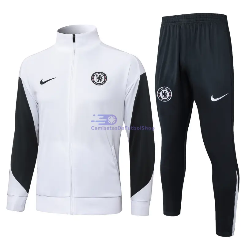 Chandal Chelsea 2025/2026 Blanco/Negro