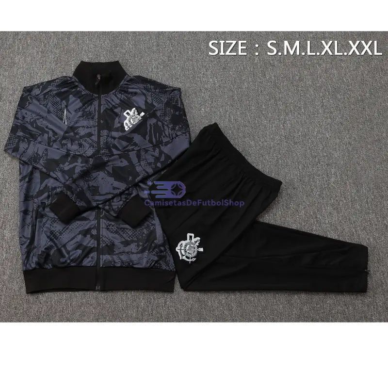 Chandal Corinthians 2025/2026 Negro con Estampado