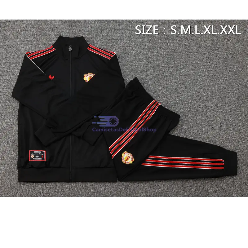 Chandal Manchester United 2025/2026 Retro Negro