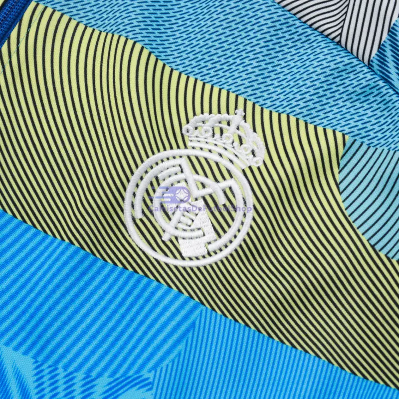 Chandal Real Madrid 2025/2026 en Azul y Verde a Rayas