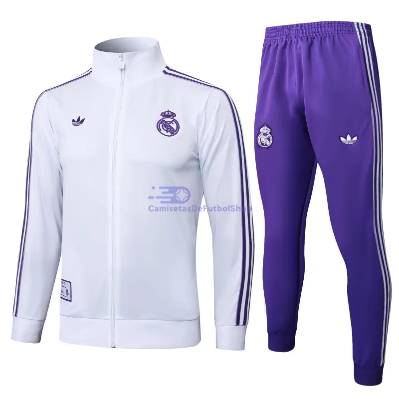Chandal Real Madrid 2025/2026 Retro Blanco/Morado