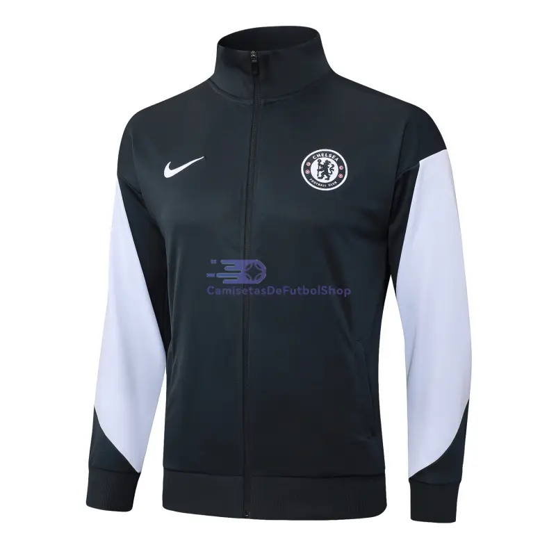 Chaqueta Chelsea 2025/2026 Gris Oscuro/Blanco