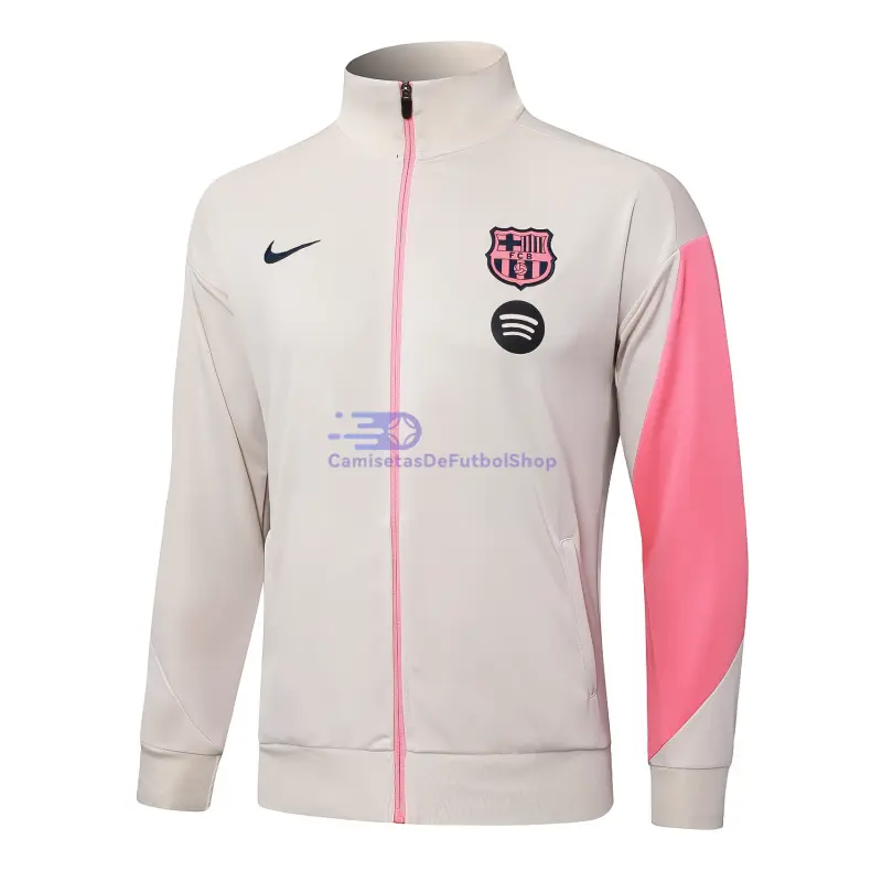 Chaqueta Barcelona 2025/2026 Blanco Roto/Rosa